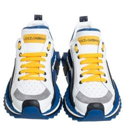 Pre Owned Dolce & Gabbana Multicolor Leather Super King Low Top Sneakers Size 43