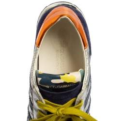 Dolce & Gabbana Multicolor Leather And Patent Leather Nigeria Sneakers Size 40