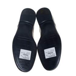 مملوكة مسبقًا حذاء ديربي دولتشي أند غابانا جلد ثنائي اللون برباط مقاس 42.5