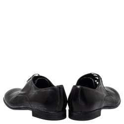 Pre Owned Dolce & Gabbana Two Tone Leather Lace Up Derby Size 42.5