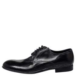 Pre Owned Dolce & Gabbana Two Tone Leather Lace Up Derby Size 42.5