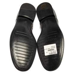 Pre Owned حذاء ديربي دولتشي أند غابانا جلد ثنائي اللون برباط مقاس 42.5