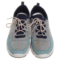 مملوكة مسبقًا حذاء رياضي دولتشي أند غابانا سويدي وشبكة برباط متعدد الألوان مقاس 44.5