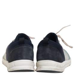 مملوكة مسبقًا حذاء رياضي دولتشي أند غابانا سويدي وشبكة برباط متعدد الألوان مقاس 44.5