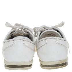 Dolce & Gabbana White Leather Low Top Sneakers Size 42.5