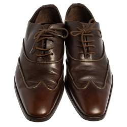 Dolce & Gabbana Brown Leather Oxford  Size 40