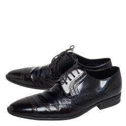 مملوكة مسبقًا Dolce & Gabbana Two Tone Brogue Leather Lace Up Derby Size 44