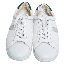 مملوكة مسبقًا حذاء رياضي دولتشي أند غابانا منخفض من أعلى جلد أبيض مقاس 41