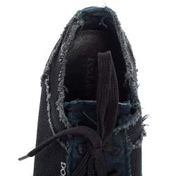 Pre Owned حذاء رياضي دولتشي أند غابانا رباط كانفاس ودنيم أزرق مقاس 43