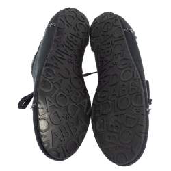 Pre Owned حذاء رياضي دولتشي أند غابانا رباط كانفاس ودنيم أزرق مقاس 43