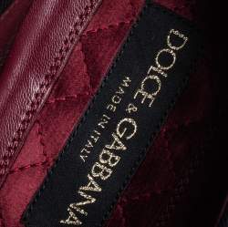 مملوكة مسبقًا حذاء ديربي دولتشي أند غابانا جلد لامع أسود رباط علوي مقاس 43