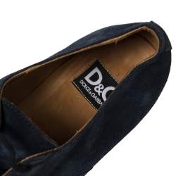 D&G Blue Suede Lace Up Oxfords Size 41.5