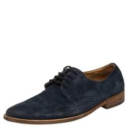D&G Blue Suede Lace Up Oxfords Size 41.5
