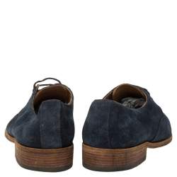 D&G Blue Suede Lace Up Oxfords Size 41.5