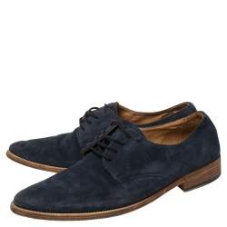 D&G Blue Suede Lace Up Oxfords Size 41.5