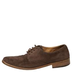 D&G Brown Suede Lace Up Oxfords Size 41