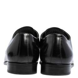 Pre Owned Dolce & Gabbana Black Leather Lace Up Derby Size 43