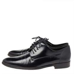 Dolce & Gabbana Black Leather Lace Up Derby Size 39