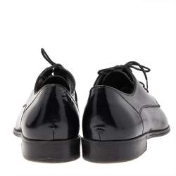 Dolce & Gabbana Black Leather Lace Up Derby Size 39
