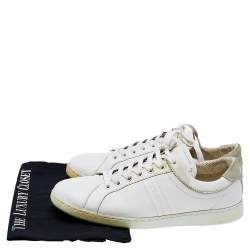 Dolce & Gabbana White Leather Low Top Sneakers Size 43