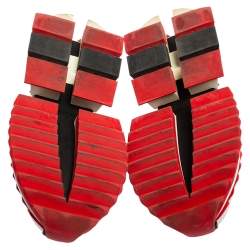 Pre Owned Dolce & Gabbana Multicolor Leather Super King Sneakers Size 43