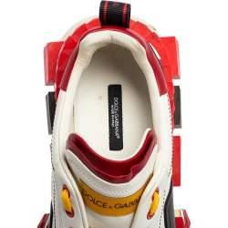 Pre Owned Dolce & Gabbana Multicolor Leather Super King Sneakers Size 43