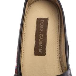 Pre Owned Dolce & Gabbana Multicolor Printed Canvas Slip On Espadrille Size 41