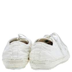 Dolce & Gabbana Cream Canvas Low Top Sneakers Size 44