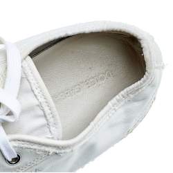Dolce & Gabbana Cream Canvas Low Top Sneakers Size 44