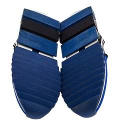 Pre Owned حذاء رياضي دولتشي أند غابانا سورينتو قماش أسود/أزرق سليب أون مقاس 45