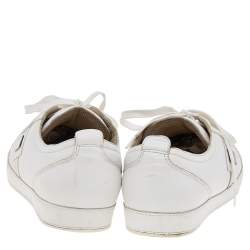 Pre Owned Dolce & Gabbana White Leather Sneakers Size 45