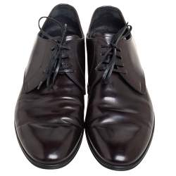 Dolce & Gabbana Dark Brown Leather Derby Size 44