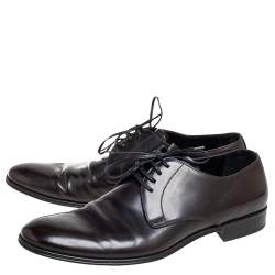Dolce & Gabbana Dark Brown Leather Derby Size 44