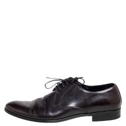 Dolce & Gabbana Dark Brown Leather Derby Size 44