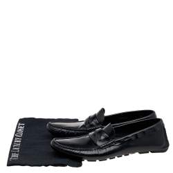 Pre Owned حذاء لوفرز دولتشي أند غابانا جلد أسود سليب أون مقاس 40.5