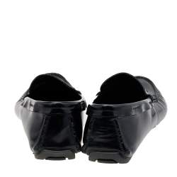 Pre Owned حذاء لوفرز دولتشي أند غابانا جلد أسود سليب أون مقاس 40.5