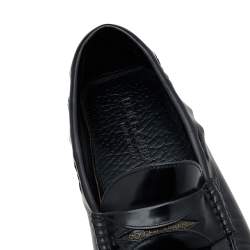 Pre Owned حذاء لوفرز دولتشي أند غابانا جلد أسود سليب أون مقاس 40.5