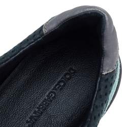 Pre Owned حذاء رياضي دولتشي أند غابانا منفخفض من أعلى سويدي وجلد متعدد الألوان مقاس 43.5