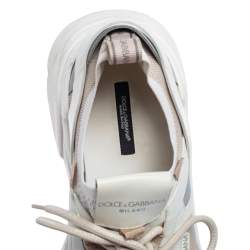 مملوكة مسبقًا Dolce & Gabbana Multicolor Suede And Leather Lace Up Sneakers Size 45 