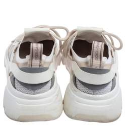 مملوكة مسبقًا Dolce & Gabbana Multicolor Suede And Leather Lace Up Sneakers Size 45 