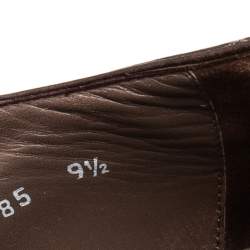 Pre Owned Dolce & Gabbana Brown Leather  Brogue Lace Up Derby Size 43.5