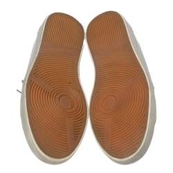 Pre Owned حذاء رياضي دولتشي أند غابانا جلد رصاصي برباط مقاس 41