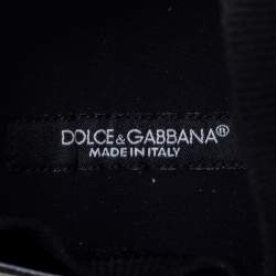 Pre Owned حذاء رياضي دولتشي آند غابانا سورينتو قماش تريكو أسود باشعار مقاس 42