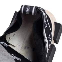 Pre Owned حذاء رياضي دولتشي آند غابانا سورينتو قماش تريكو أسود باشعار مقاس 42