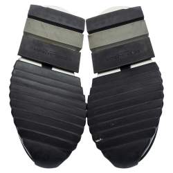 مملوكة مسبقًا Dolce & Gabbana Black/White Knit Fabric Sorrento Sneakers Size 43.5