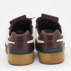 Pre Owned Dolce & Gabbana Multicolor Leather And Nylon New Miami Low Top Sneakers Size 40