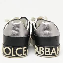 Pre Owned حذاء رياضي دولتشي أند غابانا كلاسيك بورتيفيون جلد أسود مقاس 43