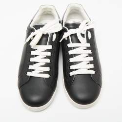 Pre Owned حذاء رياضي دولتشي أند غابانا كلاسيك بورتيفيون جلد أسود مقاس 43