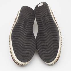 Pre Owned Dolce & Gabbana Brown Suede Slip On Espadrille Loafers Size 44