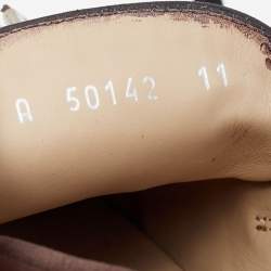 Pre Owned Dolce & Gabbana Brown Suede Slip On Espadrille Loafers Size 44